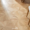 Natural oak floral pattern parquet flooring made by China OEM engineered wood flooring manufacturer