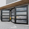 Durable Aluminum Glass Horizontal Folding Garage Door for Residential And Commercial Use