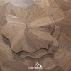 Natural Oak Floral Pattern Engineered Flooring | Artistic Parquet OEM Factory in China