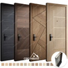Fire rated soundproof solid wood composite interior door for apartment and hotel projects