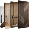 Various styles of wood texture interior doors for home interiors