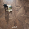 Natural Oak Floral Pattern Engineered Flooring | Artistic Parquet OEM Factory in China