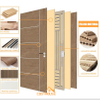 Fire Rated Soundproof Solid Wood Composite Interior Doors for Apartments & Hotels