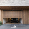 Wood Grain Aluminum Side Sliding Garage Door with Modern Design by COSYHOUSE