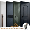 Modern flush interior door with painted finish and minimalist design