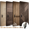 Interior door designs with custom wood panel options