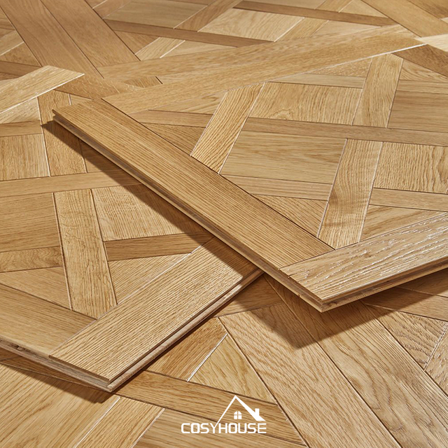 Versailles oak parquet flooring in classic French style made by top Chinese manufacturer