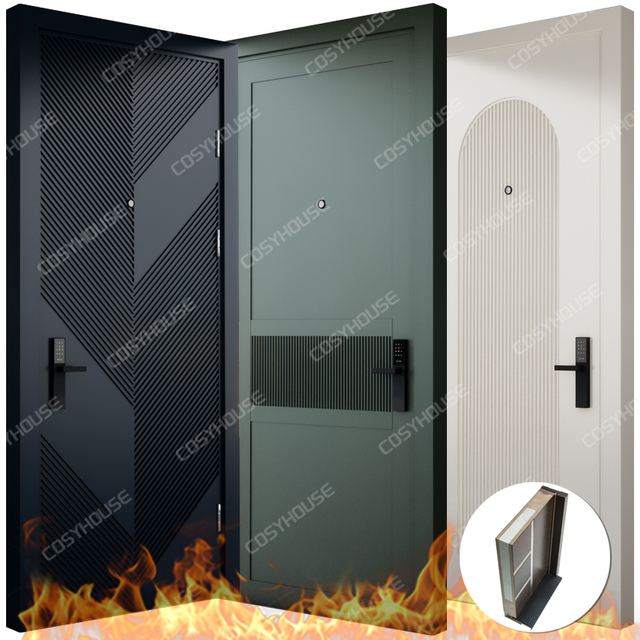 UL fire rated wood door for apartment hotel and commercial interior projects