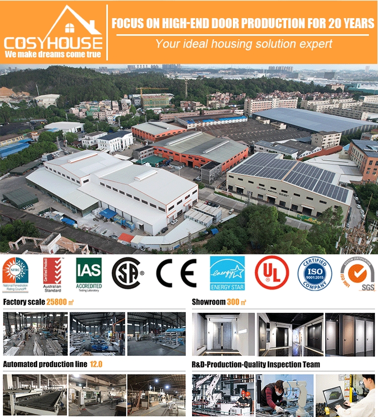 High-end door manufacturing factory in China COSYHOUSE