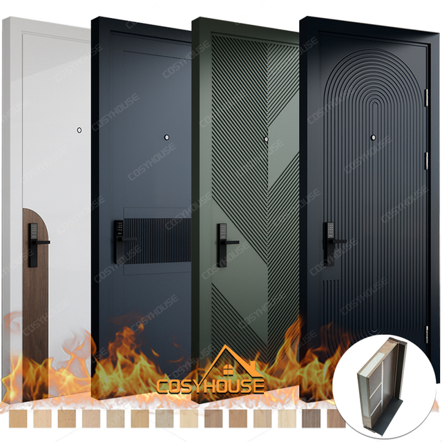 hotel fire rated wood door for guest room entrance and corridor use