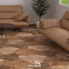 Natural Oak Floral Pattern Engineered Flooring | Artistic Parquet OEM Factory in China