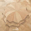 Natural Oak Floral Pattern Engineered Flooring | Artistic Parquet OEM Factory in China