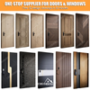 Fire Rated Soundproof Solid Wood Composite Interior Doors for Apartments & Hotels