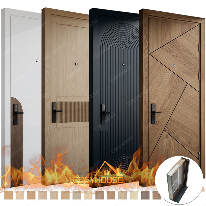 office fire rated wood door for commercial building interior applications