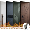 solid core fire rated wood door for apartment hotel and office interiors