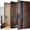 Interior and exterior doors including wooden interior doors and modern exterior entrance doors with smart locks