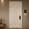 Chevron Wood Hotel Door with Herringbone Veneer Panel Fire Rated Timber Door
