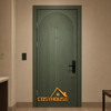 Chevron Wood Hotel Door with Herringbone Veneer Panel Fire Rated Timber Door