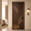Guestroom interior door with panel detailing