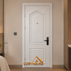 white carved fire rated wood hotel door